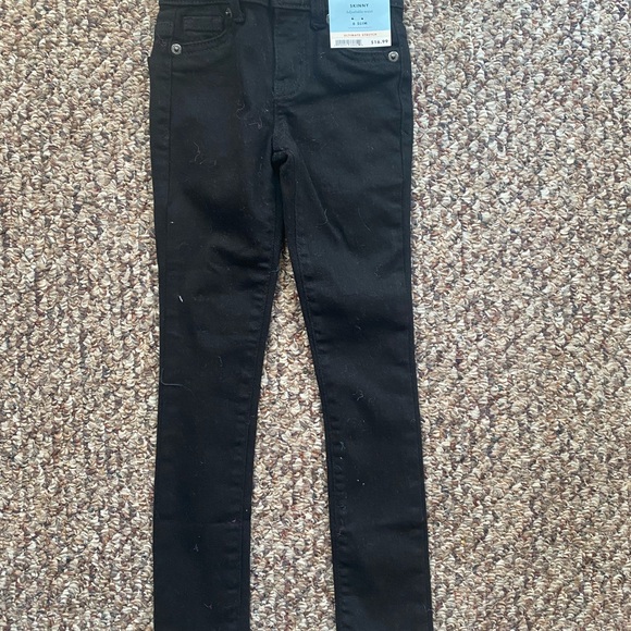 Cat & Jack Girls 6 Slim Skinny Jeans Blue and BlackTwo pairs - Picture 6 of 9